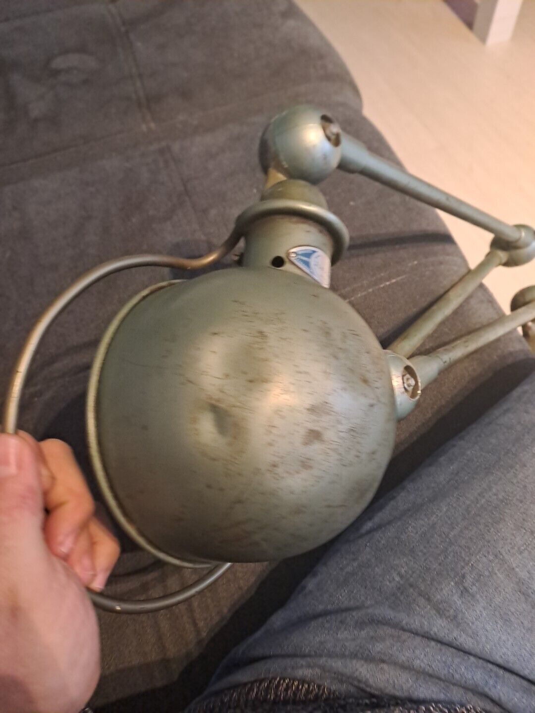 Lampe industriel ancienne jielde 3 bras