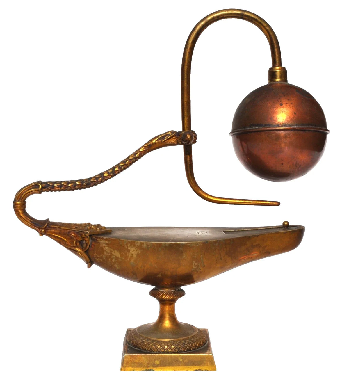 Rare Fontaine à feu - Lampe Docimastique Signée BREUZIN - 1er Empire Début XIXe