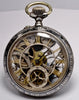 MONTRE ANCIENNE RARE GOUSSET SQUELETTE ARGENT NIELLO 1900 VINTAGE POCKET WATCH