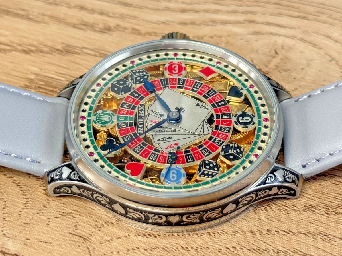 AUTHENTIQUE MOUVEMENT À LEVIER ROLEX ANNÉES 1920 DANS UN ÉTUI NEUF DE QUALITÉ, ENTIÈREMENT RÉVISÉ.
