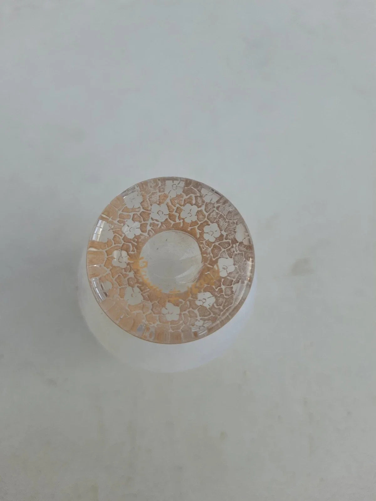 Rare Ancien Petit Vase Daum Nancy Gardeuse D Oies Verre Givré. Bordé D Or.