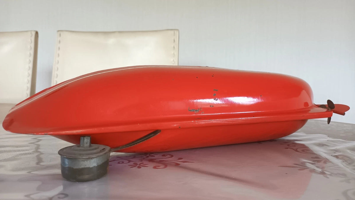 JOUET ANCIEN BATEAU VAPEUR VIVE