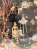 Diorama Verre filé Nevers 19è XIXè Art populaire Paysage Animaux Curiosité Rare