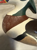 Canard mandarin en bois massif sculpté, leurre vintage du capitaine harry jobes