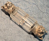 Beau flacon double ancien à parfum et sels en cristal taillé