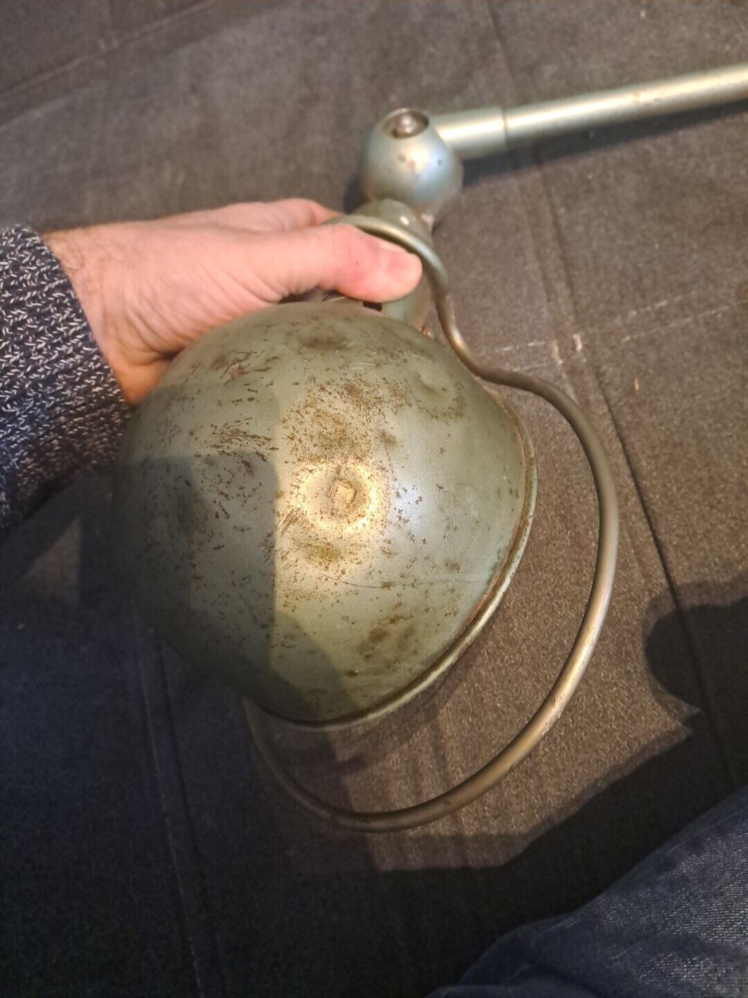 Lampe industriel ancienne jielde 3 bras
