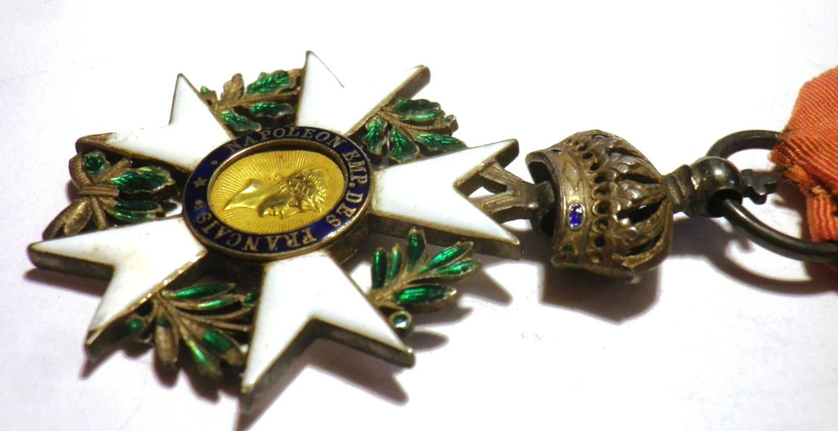 Médaille ordre légion d'honneur 2ème type 1er empire napoléon argent or xixème