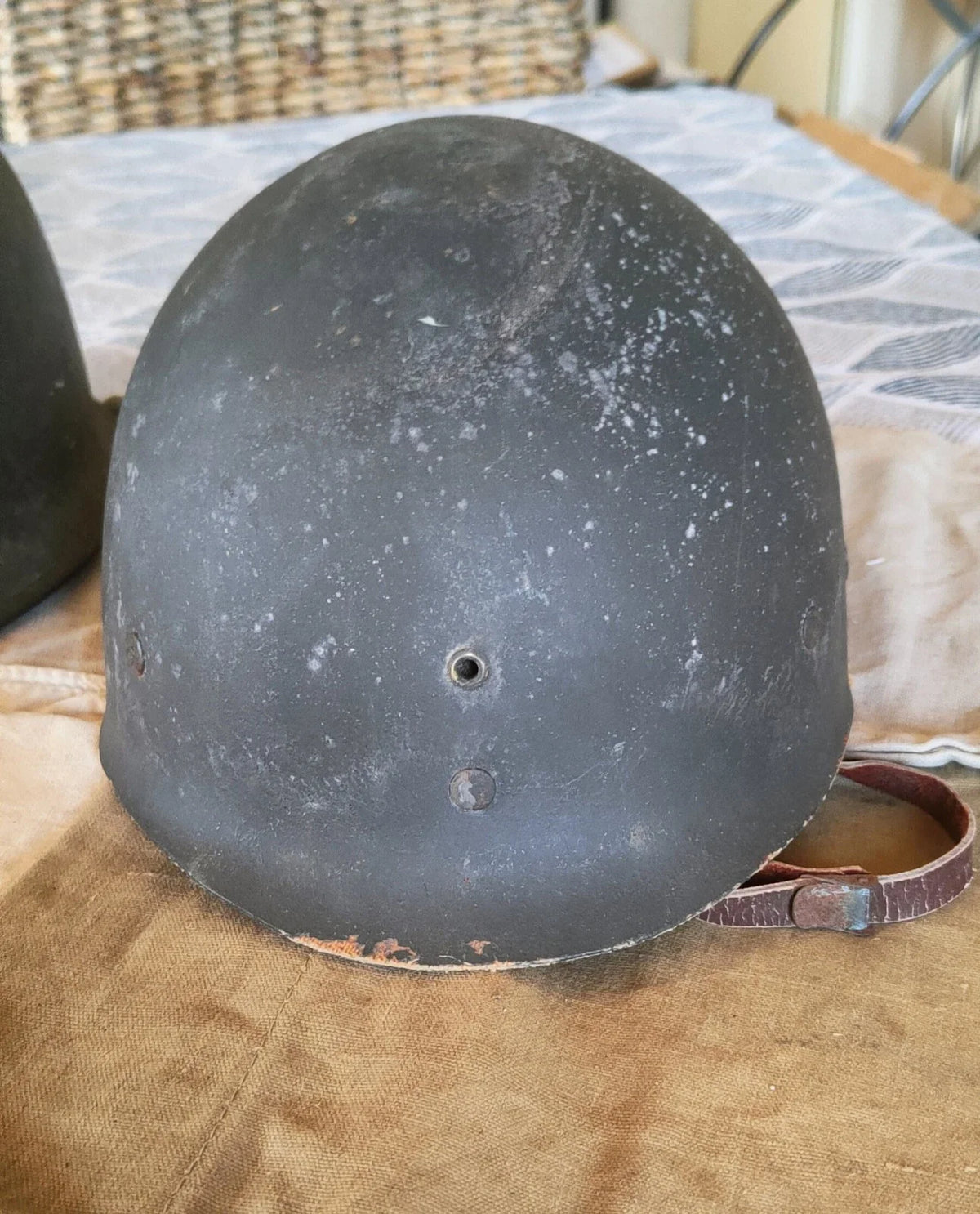 Casque US M1 WW2 29th Infantry Division D-Day Omaha Beach WW2 Normandie Insigne