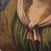 Tableau Ancien Huile Portrait Femme Reine Bijoux Renaissance Fontainebleau XVIe