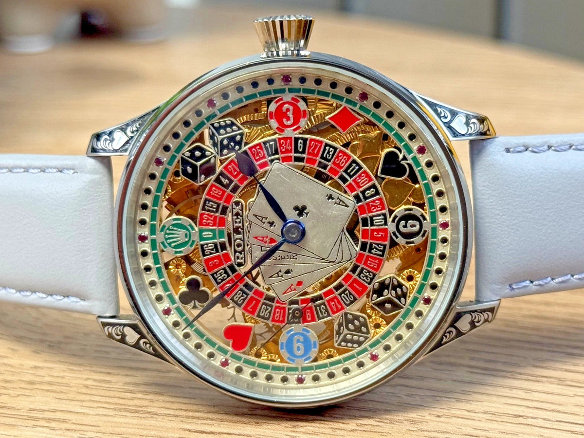 AUTHENTIQUE MOUVEMENT À LEVIER ROLEX ANNÉES 1920 DANS UN ÉTUI NEUF DE QUALITÉ, ENTIÈREMENT RÉVISÉ.