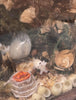 Diorama Verre filé Nevers 19è XIXè Art populaire Paysage Animaux Curiosité Rare