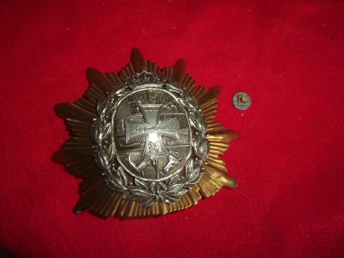 plaque officier de réserve casque à pointe mecklembourg WWl