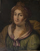 Tableau Ancien Huile Portrait Femme Reine Bijoux Renaissance Fontainebleau XVIe