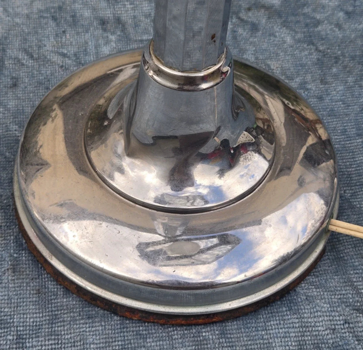 Belle lampe de bureau ancienne chromée pirouett