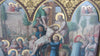 tableau, Huile sur PANNEAU ZINC , Scène Religieuse , Descente De Croix , 19eme
