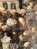 Diorama Verre filé Nevers 19è XIXè Art populaire Paysage Animaux Curiosité Rare