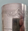 Superbe Timbale Russe Argent Massif 121 Gr Vermeil