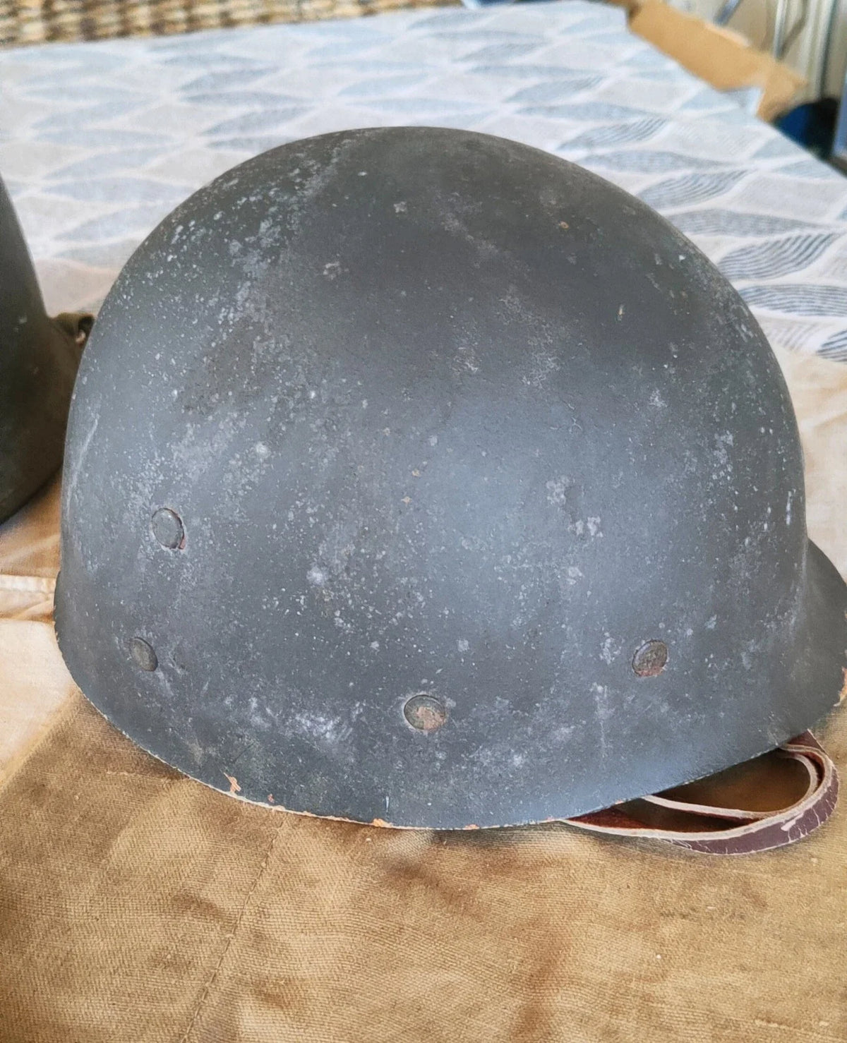 Casque US M1 WW2 29th Infantry Division D-Day Omaha Beach WW2 Normandie Insigne
