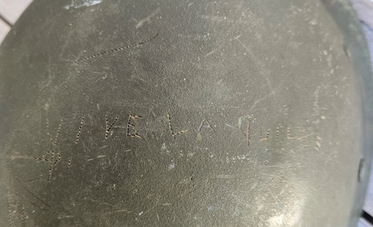 Casque US M1 ww2 de sergent à pattes fixes