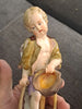 Ancien Sujet Sculpture Ange Statue Porcelaine Meissen Germany 18ème 19ème