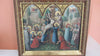 tableau, Huile sur PANNEAU ZINC , Scène Religieuse , Descente De Croix , 19eme