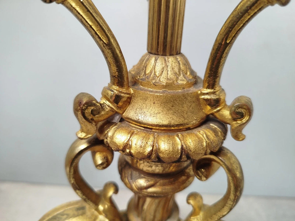Grand PIED de LAMPE en Athenienne Cassolette Huile Petrole Brule-Parfum XIXe P51