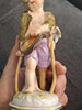 Ancien Sujet Sculpture Ange Statue Porcelaine Meissen Germany 18ème 19ème