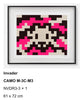 Invader camo m-3c-m3 lithographie signée – édition limitée