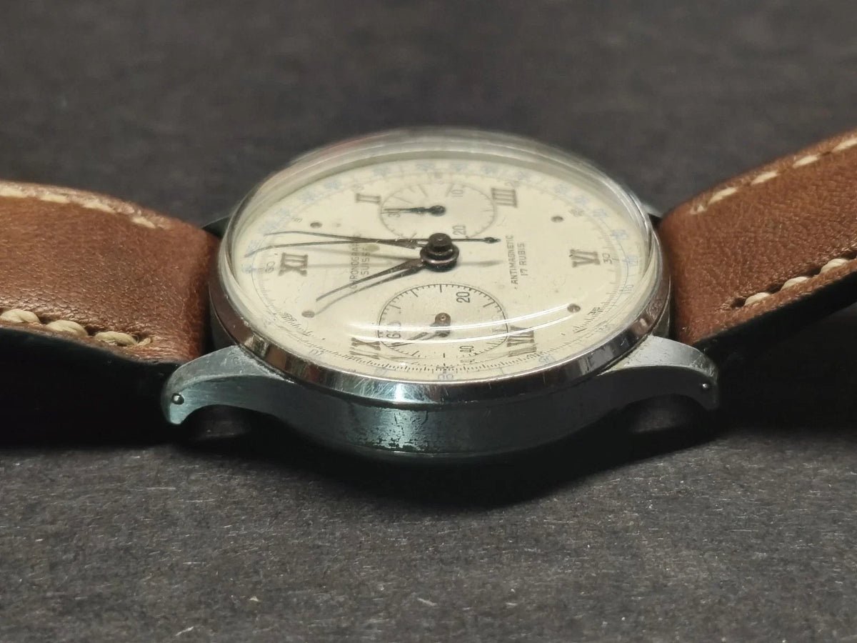 Montre Chronographe Suisse Mécanique Montre Vintage