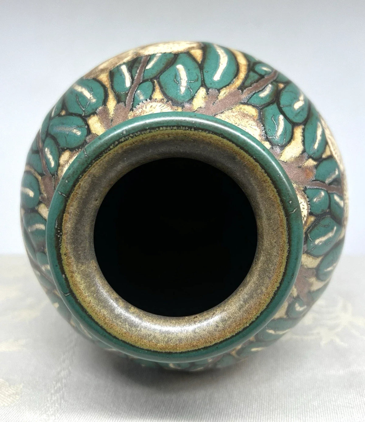 LOUIS LOURIOUX VASE GRES BOGUE CHATAIGNIER