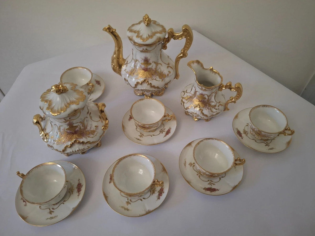 Service à café porcelaine de limoges