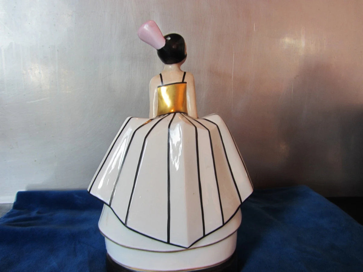 BELLE VEILLEUSE BRÛLE PARFUM ART DECO EN PORCELAINE EPOQUE 1930 ARGILOR