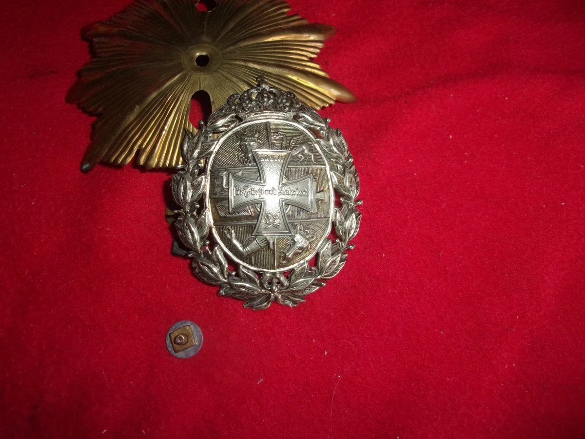 plaque officier de réserve casque à pointe mecklembourg WWl