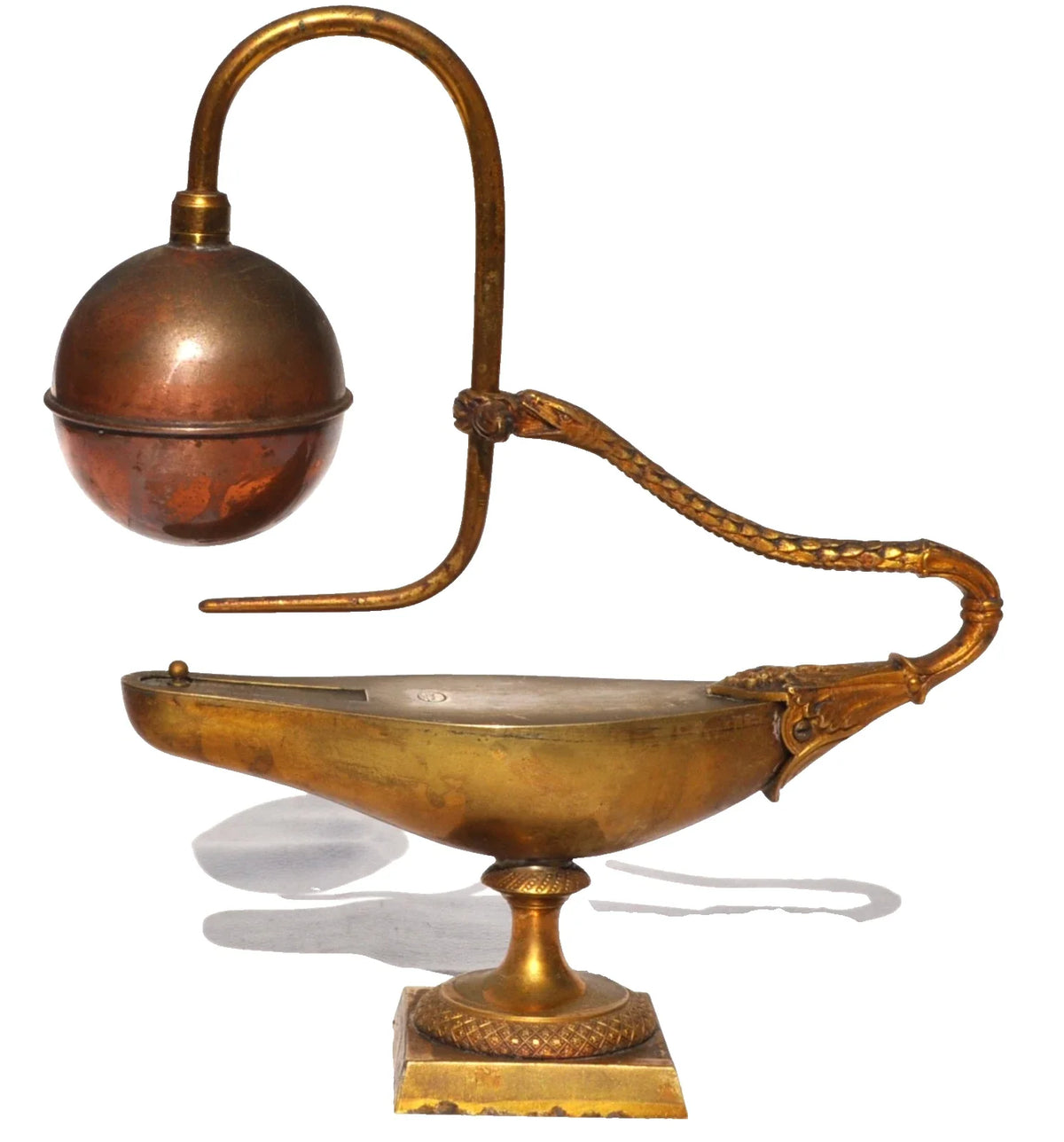 Rare Fontaine à feu - Lampe Docimastique Signée BREUZIN - 1er Empire Début XIXe