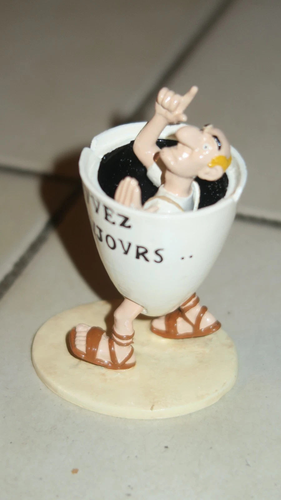 PIXI ASTERIX GLADIATEUR AMPHORE PUBLICITAIRE BLANCHE NUMEROTEE 91250 SERIE 4175