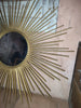 Chaty Vallauris grand miroir soleil métal doré  Miroir Plat