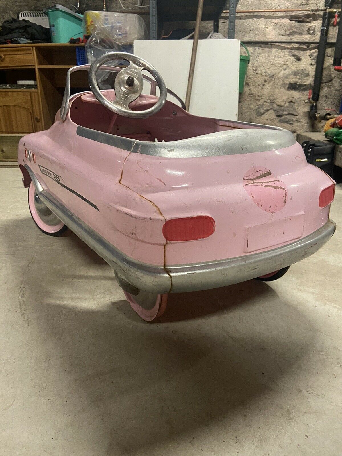 Voiture A Pedales Anciennes Buick Metal.