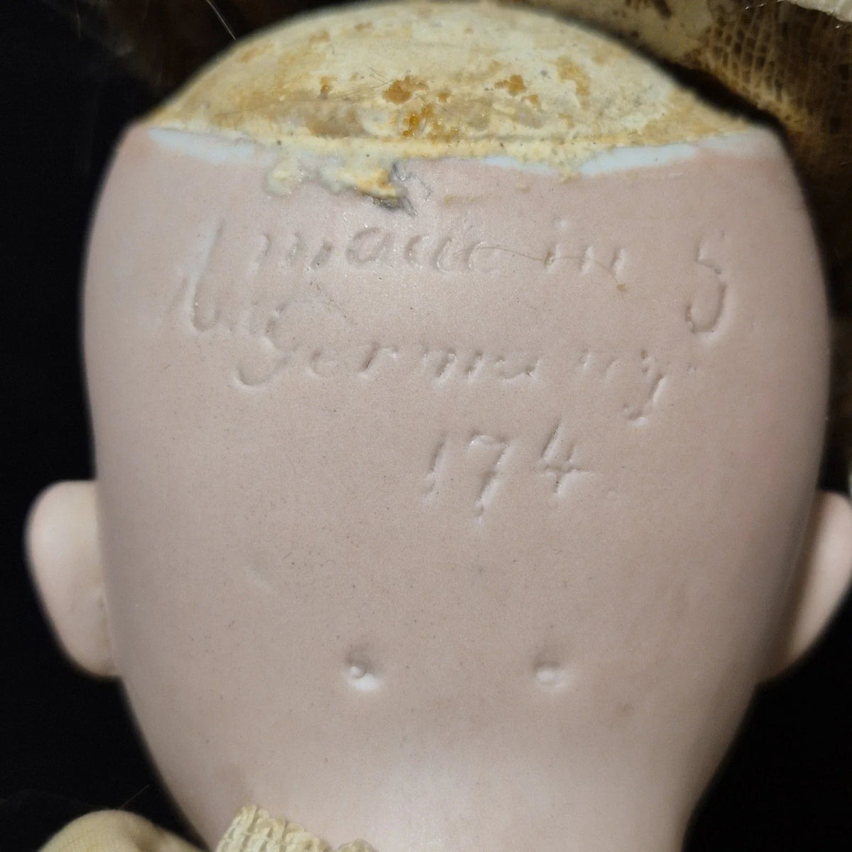 Magnifique petite poupée allemande ancienne biscuit superbe état 174 germany