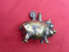 Beau briquet de poilu forme cochon