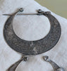 Ancienne paire de fibules berbère argent massif poinçons