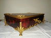 Coffret de table placage écailles style Louis XV Signé Rischmann Pau