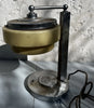 Lampe de bureau  verre opalin métal chromé années 40