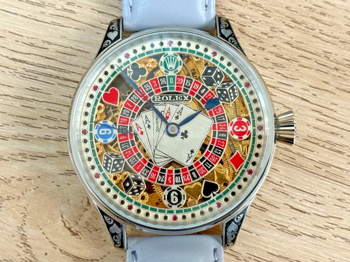 AUTHENTIQUE MOUVEMENT À LEVIER ROLEX ANNÉES 1920 DANS UN ÉTUI NEUF DE QUALITÉ, ENTIÈREMENT RÉVISÉ.