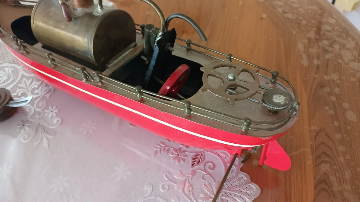 JOUET ANCIEN BATEAU VAPEUR VIVE