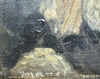 Tableau Ancien 19ème Portrait Femme Fleur Peinture Edouard Manet Impressionniste