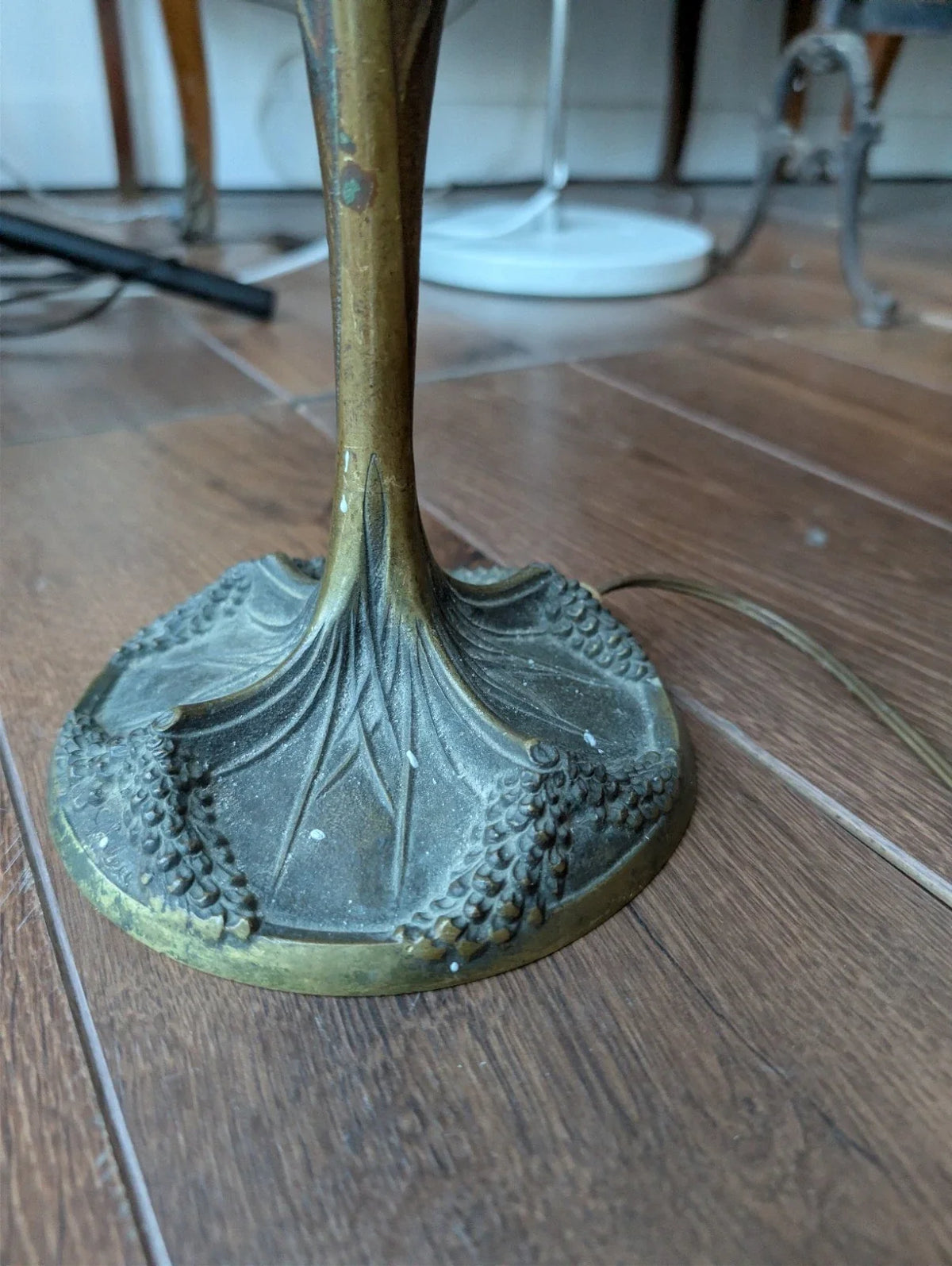 Lampe art deco georges leleu et schneider