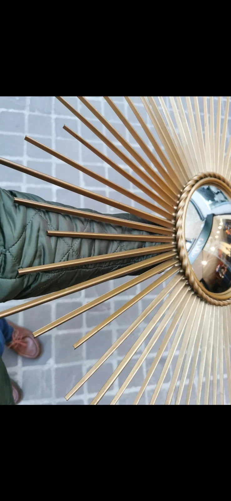 MIROIR OEIL SORCIERE VINTAGE SIGNE CHATY VALLAURIS POILLERAT SUNBURST MIRROR XX