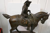 Sculpture ancienne en bronze de Rudolf Kaesbach (1873-1955). Napoléon à cheval