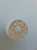 Rare Ancien Petit Vase Daum Nancy Gardeuse D Oies Verre Givré. Bordé D Or.