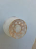 Rare Ancien Petit Vase Daum Nancy Gardeuse D Oies Verre Givré. Bordé D Or.